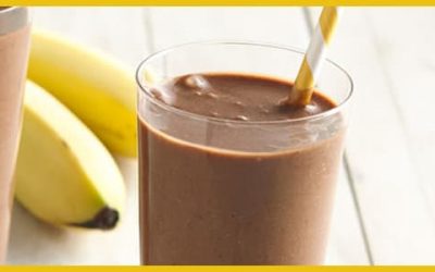 Smoothie de chocolate y plátano